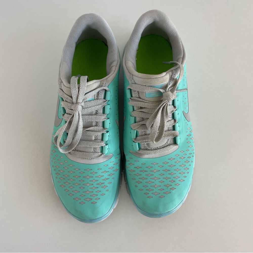 Nike Free Run 3.0 V4 Running Shoes in Tropical Twist Blue Women's Size 8 - Picture 3 of 12